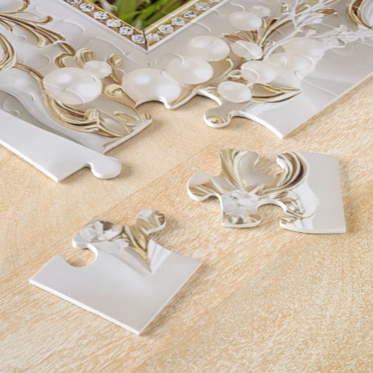 Puzzle Pretty Wedding Personalized Photo (Côté)