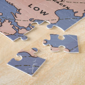 Puzzle Prévisions météo vintage Danemark (Côté)