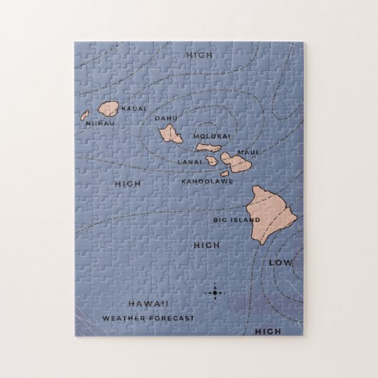 Puzzle Prévisions météo vintage d'Hawaii (Vertical)