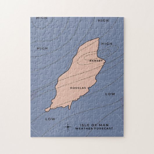 Puzzle Prévisions météorologiques de l'île de Man (Vertical)
