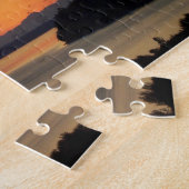 Puzzle Prière de sérénité Coucher de soleil sur la mer or (Côté)