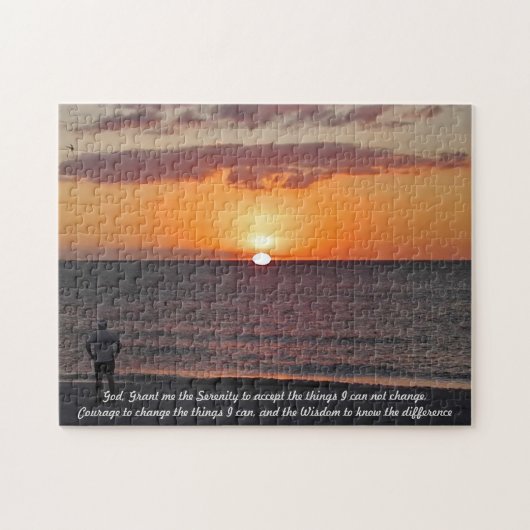 Puzzle Prière de sérénité - coucher du soleil (Horizontal)