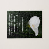 Puzzle Prière de sérénité inspirante Calla Lily Florale (Horizontal)