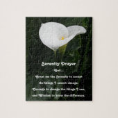 Puzzle Prière de sérénité inspirante Calla Lily Florale (Vertical)
