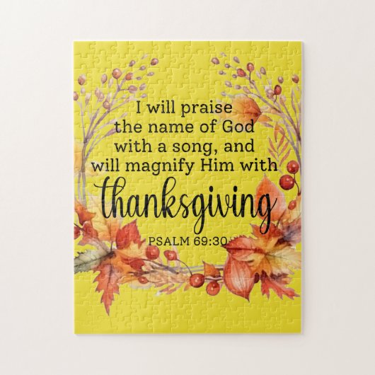 Puzzle prière de Thanksgiving (Vertical)