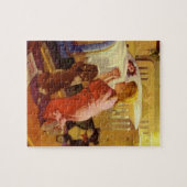 Puzzle Prières au coucher, Fille avec chiot, Religion Vin (Horizontal)