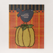 Puzzle Prim Crow sur Citrouille | Automne (Vertical)