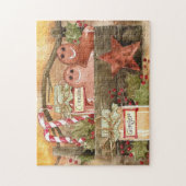 Puzzle primitif de panier de pain d'épice et de (Vertical)