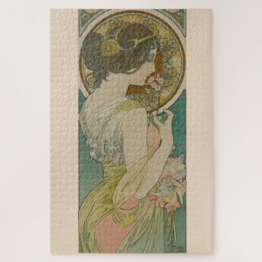 Puzzle Primrose par Alphonse Mucha (1899) (Vertical)