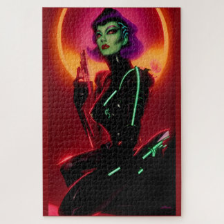 Puzzle Princess Cybrella at the Cyberpunk Ball