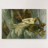 Puzzle Princess & Knight At Sea Medieval Fantasy Art (Horizontal)