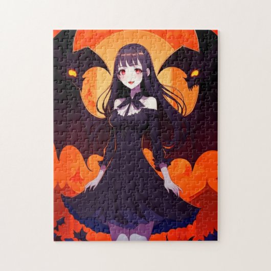 PUZZLE PRINCESS VAMPIRE DES BATS - GOTHIQUE (Vertical)
