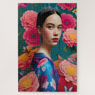 Puzzle Princesse à la tiare bleue
