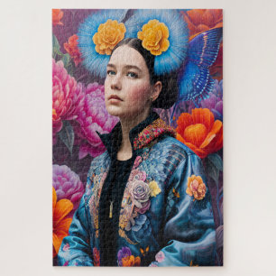 Puzzle princesse branchée dans une veste