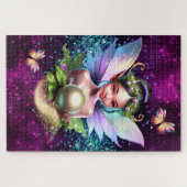Puzzle Princesse fée thème d'anniversaire de filles encha (Horizontal)
