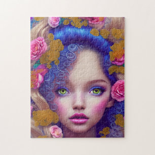 Puzzle Princesse Fleur inspirée par la culture ukrainienn