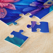 Puzzle princesse florale avec oiseau (Côté)