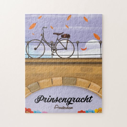 Puzzle Prinsengracht, Canal Amsterdam poster Voyage (Vertical)