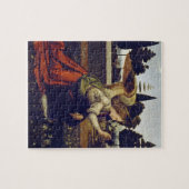 Puzzle printable | Da Vinci De aankondiging Legpuzzel (Horizontaal)