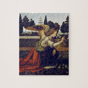 Puzzle printable Da Vinci De aankondiging Legpuzzel