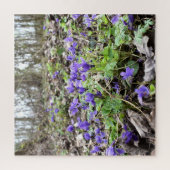 Puzzle Printemps éveil, Fleurs de forêt, Violettes de mar (Vertical)