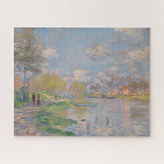 Puzzle Printemps sur la Seine par Monet Impressionniste (Horizontal)