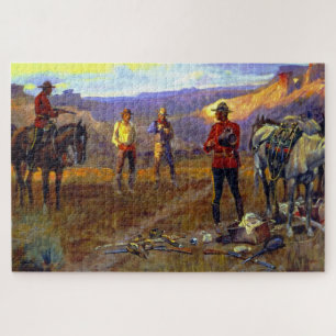 Puzzle « Pris sur le fait » par Charles M. Russell