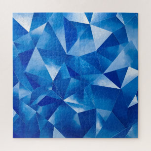 Puzzle Prisme de l'océan bleu Polygonale