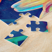 Puzzle Prisme florale colorée (Côté)