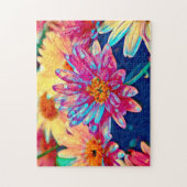 Puzzle Prisme florale colorée (Vertical)