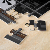 Puzzle Prisonnier de bande dessinée en cellule de prison (Côté)