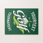 Puzzle Pro Golfeur NOM Trophée Tournoi Golf (Horizontal)