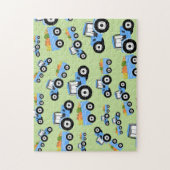 Puzzle Production de Camion Blue Tracteur (Vertical)