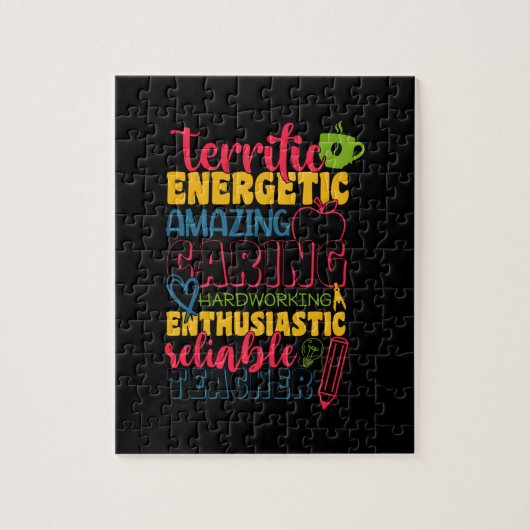 Puzzle Professeur Cadeaux | Enseignant de soins Extraordi (Vertical)