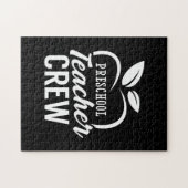 Puzzle Professeur Cadeaux | Équipe d'enseignants préscola (Horizontal)