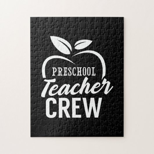 Puzzle Professeur Cadeaux | Équipe d'enseignants préscola (Vertical)