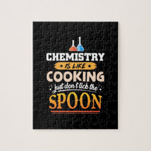 Puzzle Professeur Cadeaux   La chimie est comme la Cuisin