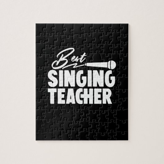 Puzzle Professeur Cadeaux | Meilleur professeur de chant (Vertical)