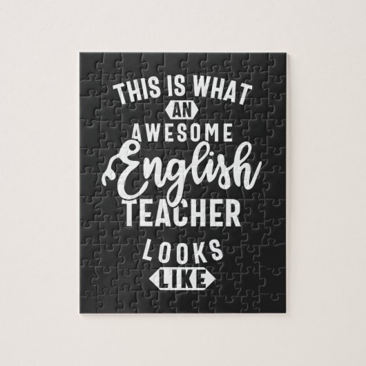 Puzzle Professeur d'anglais, Funny professeur d'anglais (Vertical)