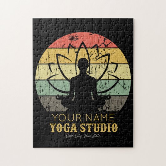 Puzzle Professeur de Fitness Yoga Studio Personnalisé Gur (Vertical)