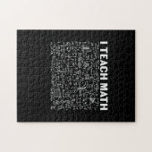 Puzzle Professeur de mathématiques J'enseigne les mathéma (Horizontal)