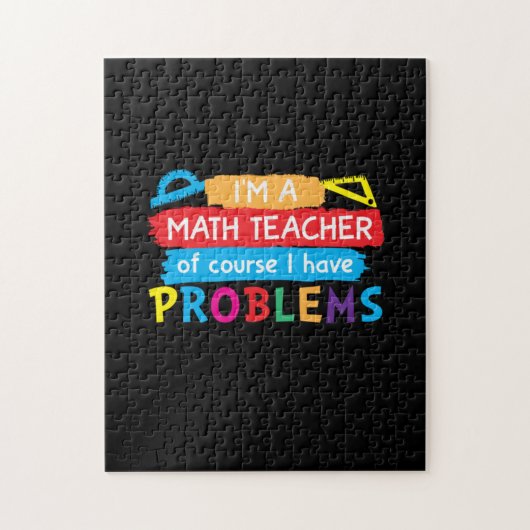Puzzle Professeur De Maths Je Suis Enseignant En Maths (Vertical)