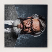 Puzzle Professeur fou fou avec barbe (Horizontal)