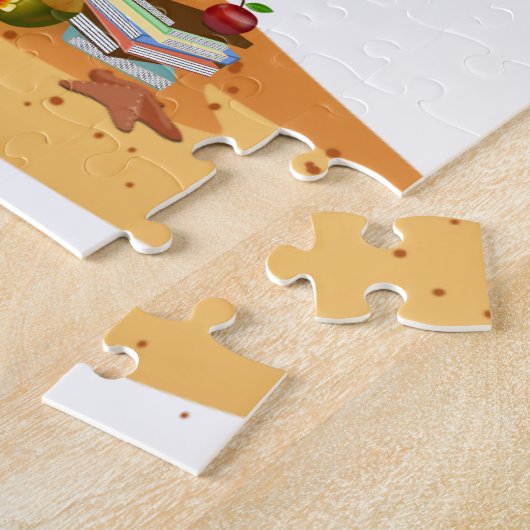 Puzzle Professeur retraité, Scène de plage (Côté)