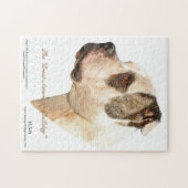 Puzzle Profil américain de bouledogue (Horizontal)