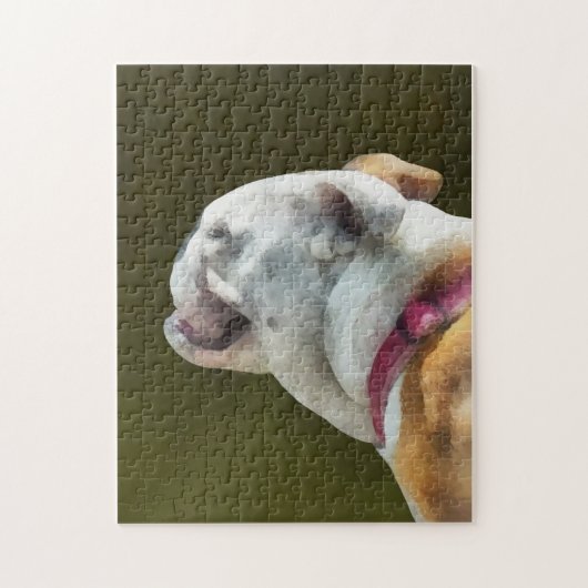 Puzzle Profil de Bouledogue Anglais (Vertical)