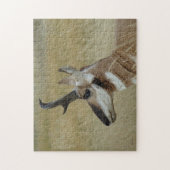 Puzzle Profil de tir de tête d'antilope d'A4 Pronghorn (Vertical)