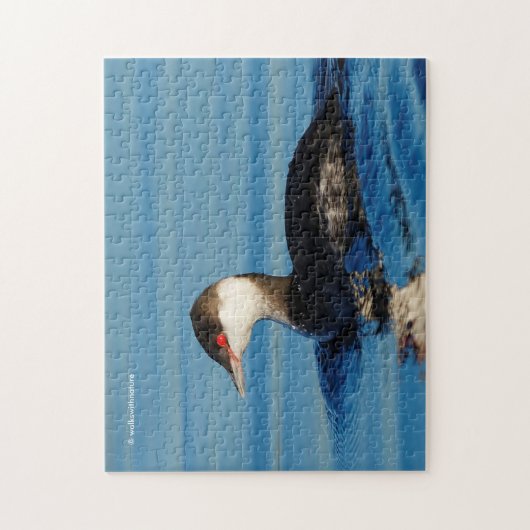 Puzzle Profil d'une Grebe à cornes (Vertical)