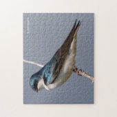 Puzzle Profil d'une hirondelle d'arbre mâle dans le solei (Vertical)