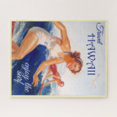 Puzzle Profitez de l'affiche de voyage Surf Hawaii (Horizontal)